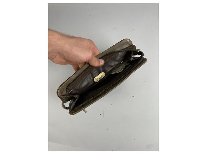 Autre Marque MARIO VALENTINO Borsa a mano in pelle marrone - vista 2