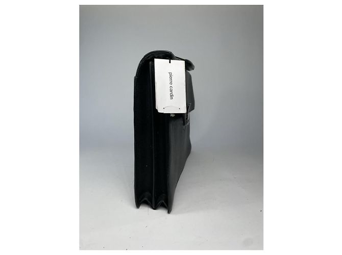 Borsa in pelle nera Pierre Cardin Nero - vista 2