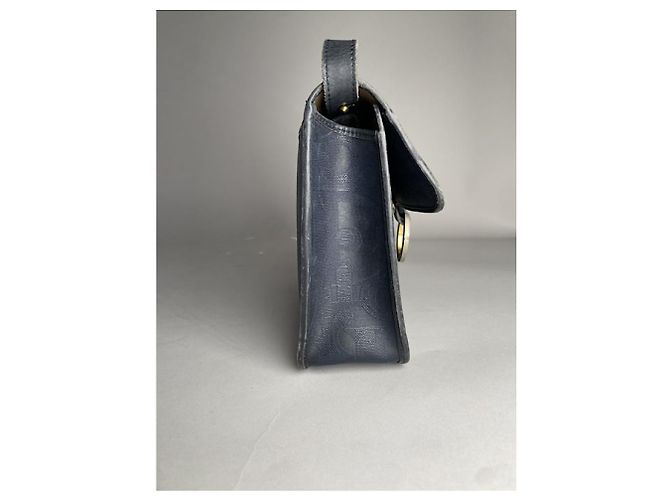 Borsa a mano in pelle blu navy Dior 30 Montaigne con catena - vista 2