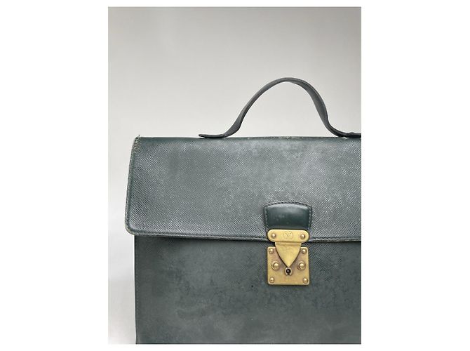 Louis Vuitton Kourad grüne Leder Tasche - Ansicht 2