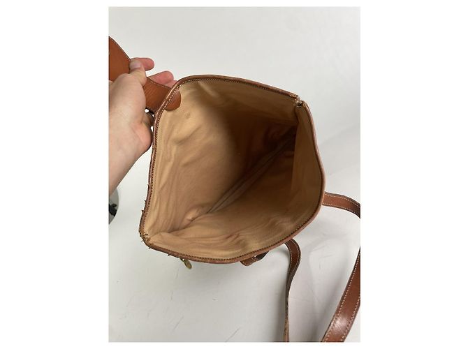 Céline Celine Beiger Lederhandtasche - Ansicht 2