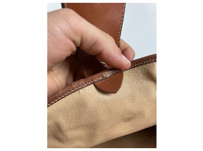 Céline Celine Beiger Lederhandtasche - Ansicht 3