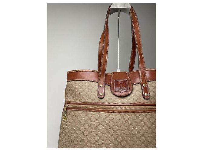 Céline Celine Beiger Lederhandtasche - Ansicht 5