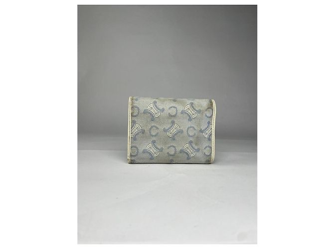 Céline Cartera de cuero blanco Celine Triomphe - vista 2