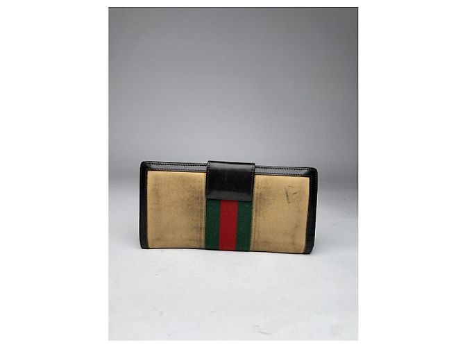 Gucci GG Blooms Beiger Baumwollgeldbeutel - Ansicht 3