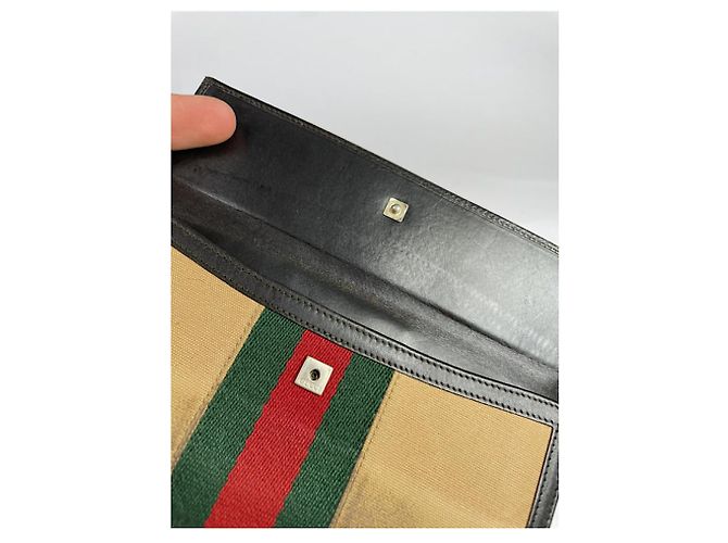 Gucci GG Blooms Beiger Baumwollgeldbeutel - Ansicht 5
