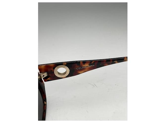 Céline Gafas de sol de plástico Celine Brown Castaño - vista 4