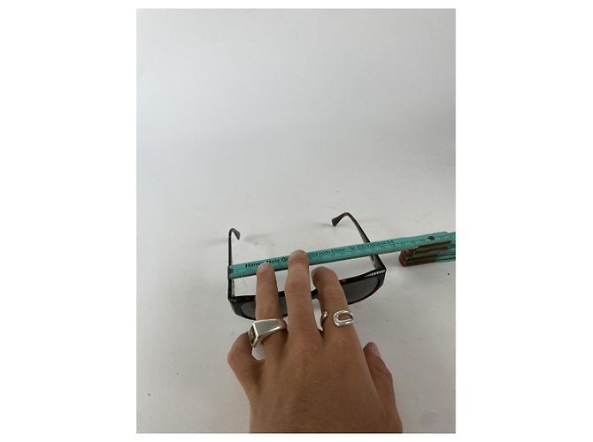Céline Gafas de sol de plástico Celine Brown Castaño - vista 5