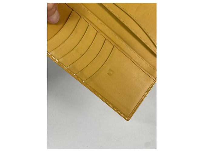 Portefeuille en cuir jaune Loewe Puzzle - vue 5