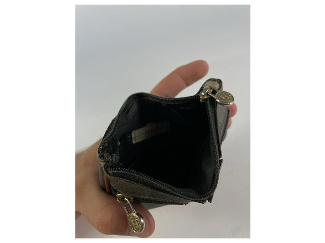 Borsa in pelle marrone Fendi - vista 4
