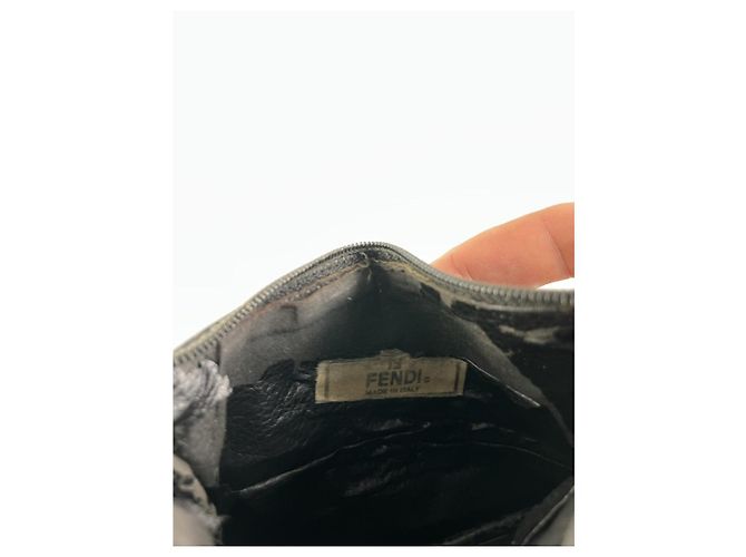 Borsa in pelle marrone Fendi - vista 5