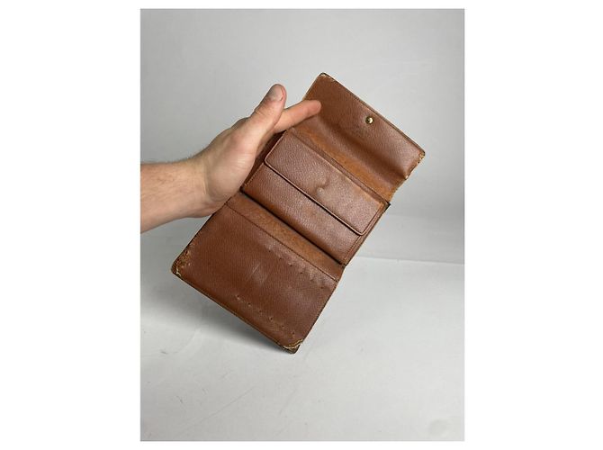 Cartera de cuero marrón Alexandra de Louis Vuitton Castaño - vista 3