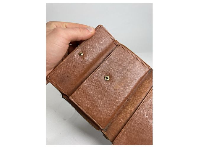 Cartera de cuero marrón Alexandra de Louis Vuitton Castaño - vista 5