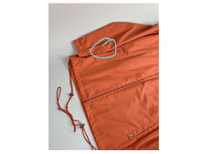 Orange Polyesterjacke von Yves Saint Laurent - Ansicht 5