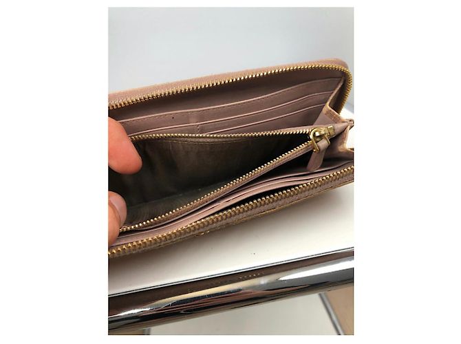 Cartera de cuero marrón Miu Miu Castaño - vista 3