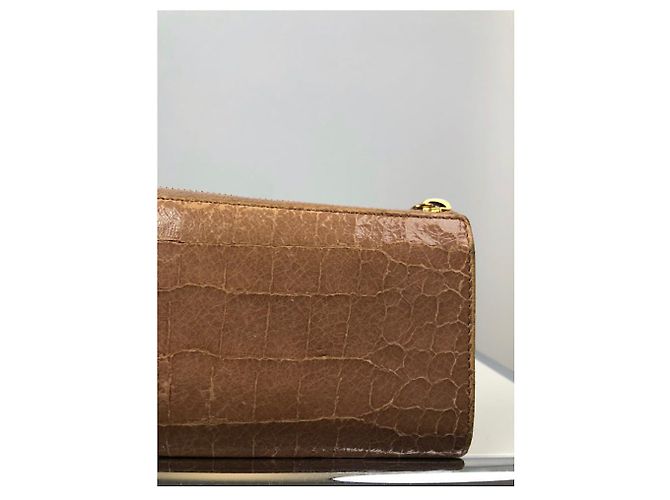 Cartera de cuero marrón Miu Miu Castaño - vista 4