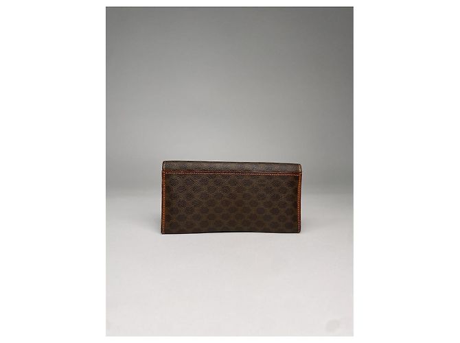Céline Cartera de cuero marrón Celine Triomphe Castaño - vista 2