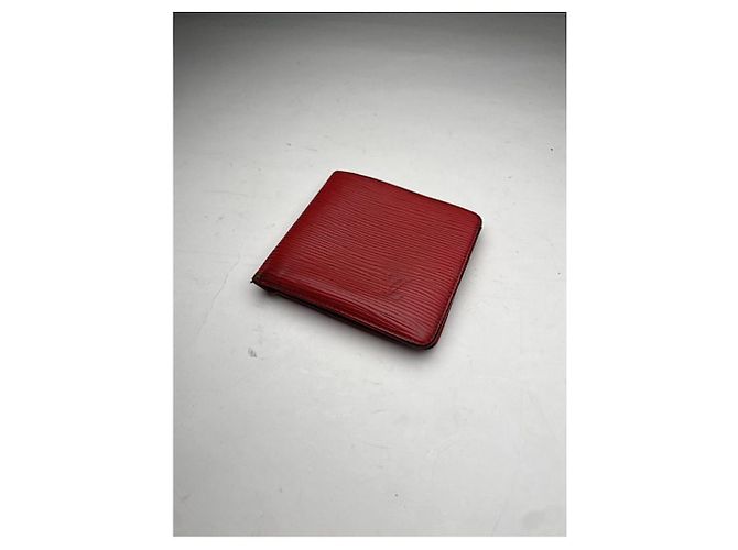 Borsa in pelle rossa Louis Vuitton Rosso - vista 5