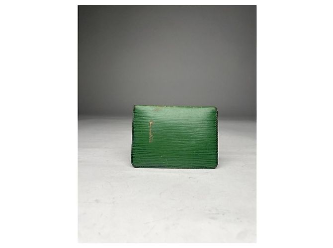 Borsa in pelle verde Louis Vuitton - vista 3