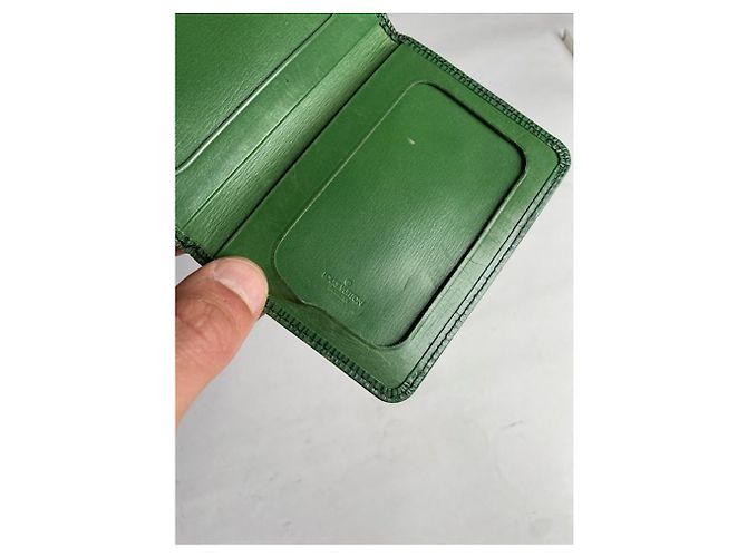 Borsa in pelle verde Louis Vuitton - vista 4