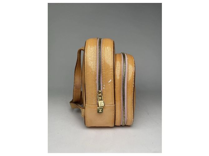 Mochila de cuero amarilla Louis Vuitton Artsy Amarillo - vista 4