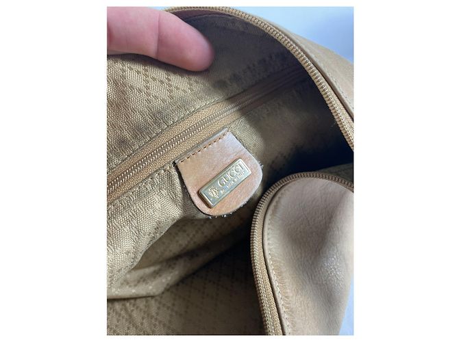 Bolsa de mão de couro bege Gucci Blondie - vista 3