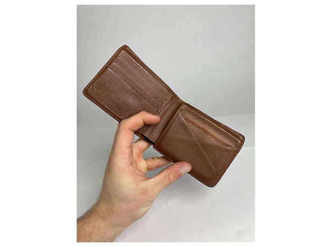 Borsa in pelle marrone Louis Vuitton - vista 4
