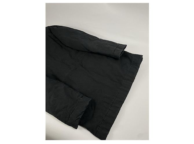 Cappotto in cotone nero Yves Saint Laurent - vista 5