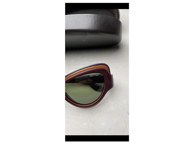 Gafas de sol de plástico morado Yves Saint Laurent Púrpura - vista 2