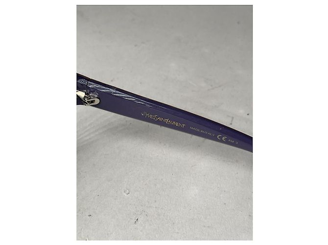 Gafas de sol de plástico morado Yves Saint Laurent Púrpura - vista 4
