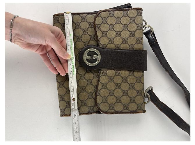 Borsa in pelle grigia Gucci GG Marmont Animalier Grigio - vista 2