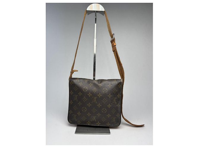Borsa a mano in pelle marrone Louis Vuitton Bérangère - vista 5
