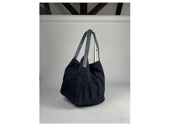 Borsa a mano in tessuto blu Jil Sander - vista 2