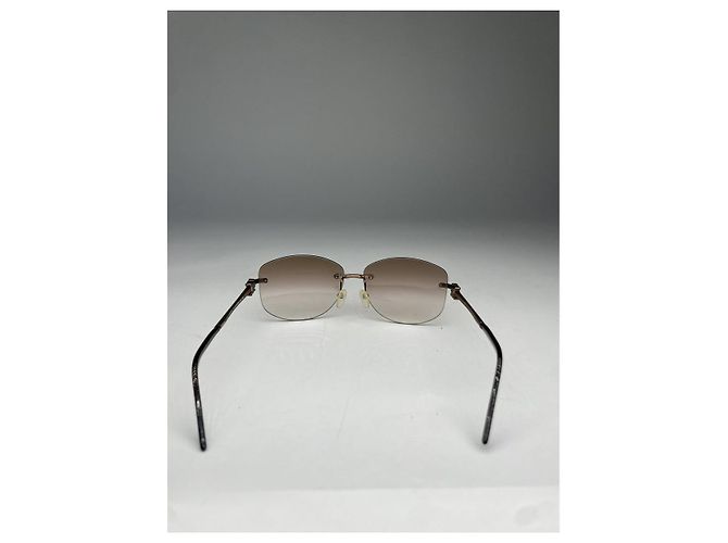 Céline Celine Silberne Metallsonnenbrille - Ansicht 3