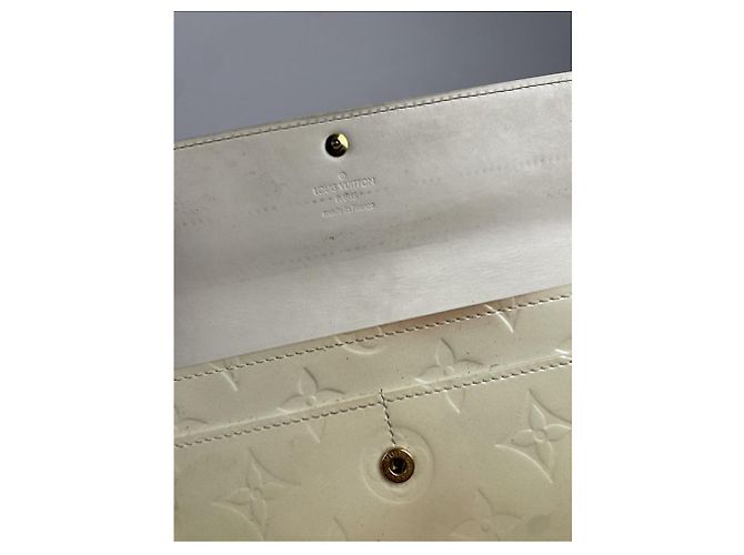 Ecru-Lederhandtasche von Louis Vuitton Roh - Ansicht 4