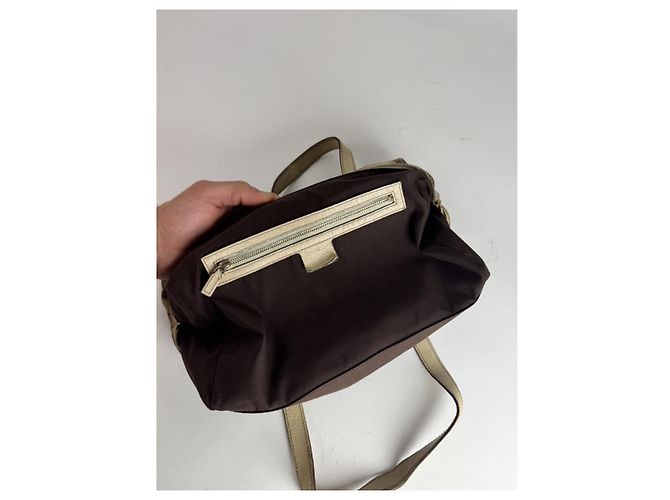 Gucci Jackie Vintage Beiger Baumwollhandtasche - Ansicht 3