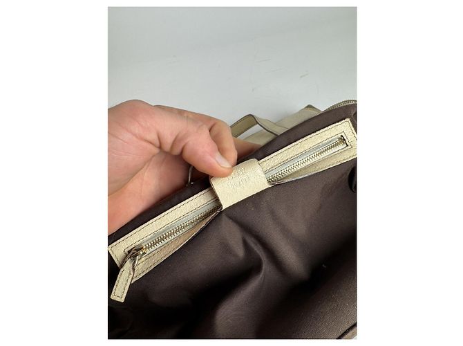 Gucci Jackie Vintage Beiger Baumwollhandtasche - Ansicht 4