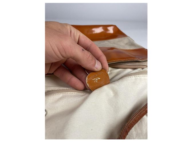 Gucci Horsebit 1955 Eimer Orange Polyester Handtasche - Ansicht 4