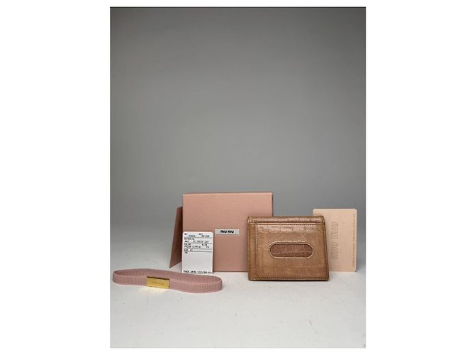 Borsa in pelle cammello Miu Miu - vista 2