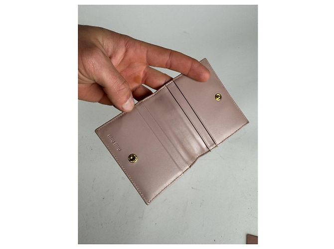 Borsa in pelle cammello Miu Miu - vista 5