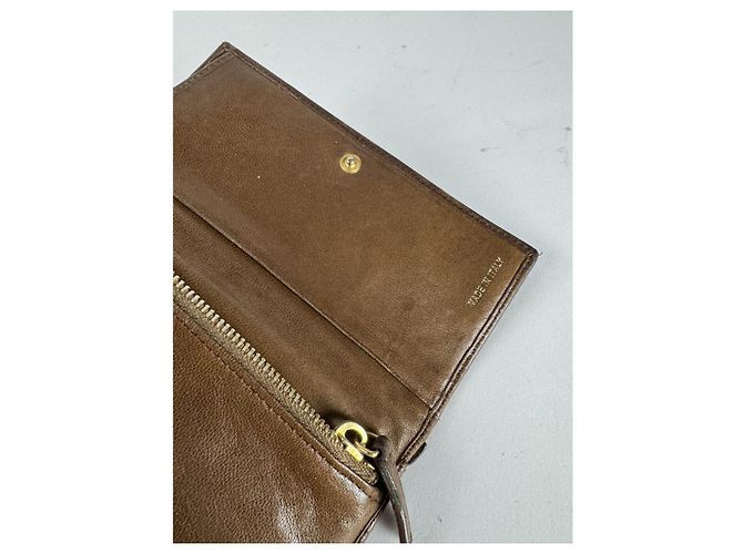 Cartera de cuero marrón Miu Miu Castaño - vista 5