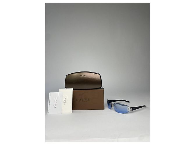Occhiali da sole in plastica nera Loewe Nero - vista 5