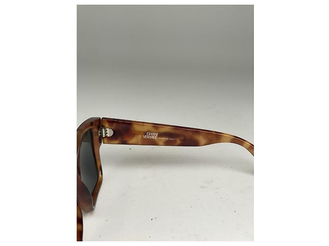 Gafas de sol de plástico marrón Gianni Versace Castaño - vista 3