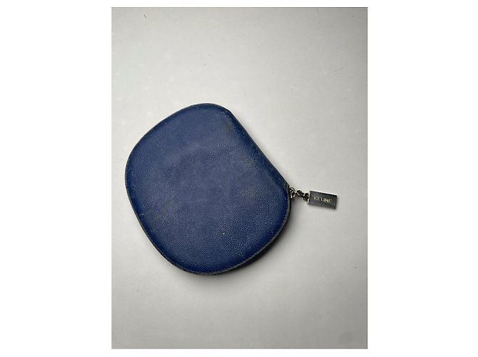 Céline Celine Blue Leather Wallet - view 3