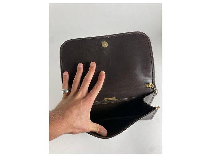 Borsa a mano in pelle marrone Balenciaga City - vista 2