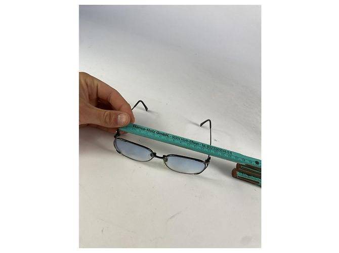 Gafas de sol de metal azul Yves Saint Laurent - vista 5