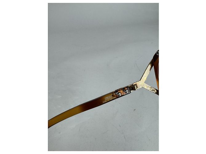 Gafas de sol de plástico marrón Dior Castaño - vista 2