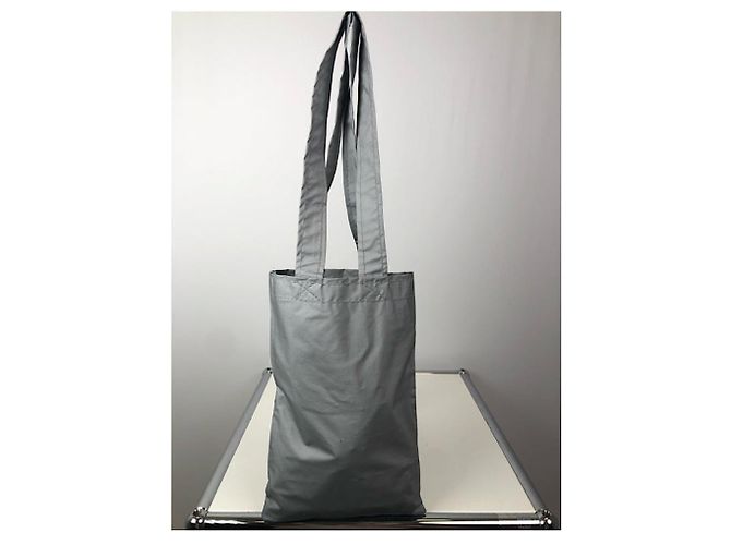 Borsa a mano in poliestere argento Prada - vista 2