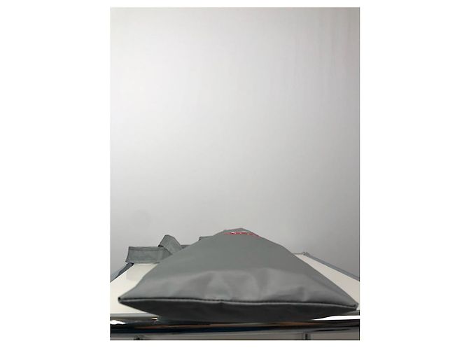 Borsa a mano in poliestere argento Prada - vista 4