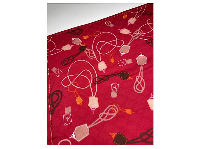 Edge Céline Pañuelo de seda roja Celine - vista 4